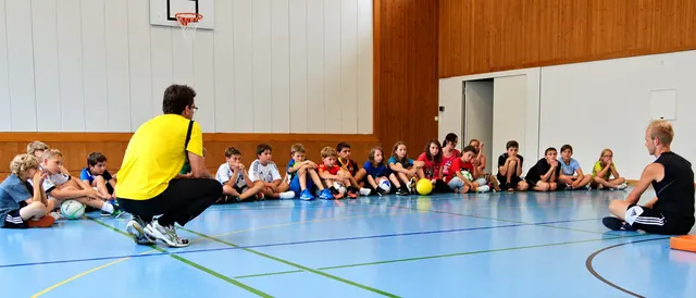 Workshop in der Turnhalle