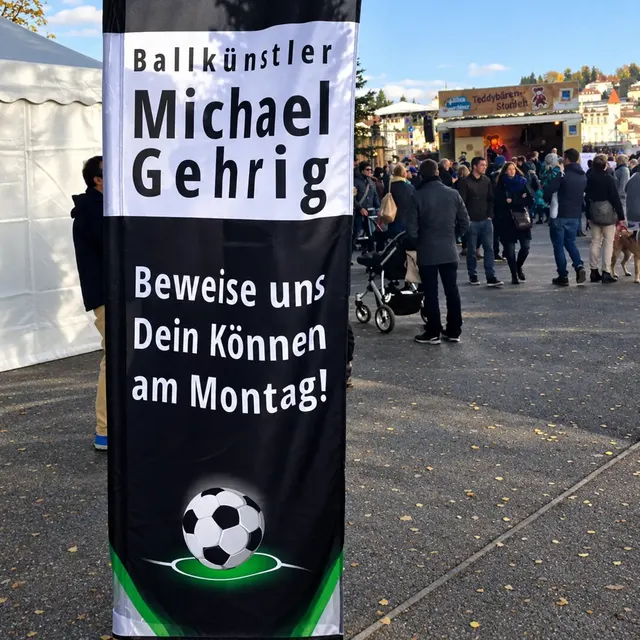 Banner am Anlass